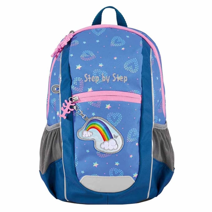 Step by Step Rugzak Kiga Maxi Backpack 10L Rainbow Lui Blauw