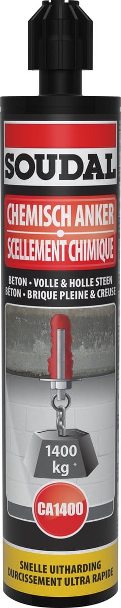 Soudal Chemisch Anker Ca1400 - 280ml - Per Stuk