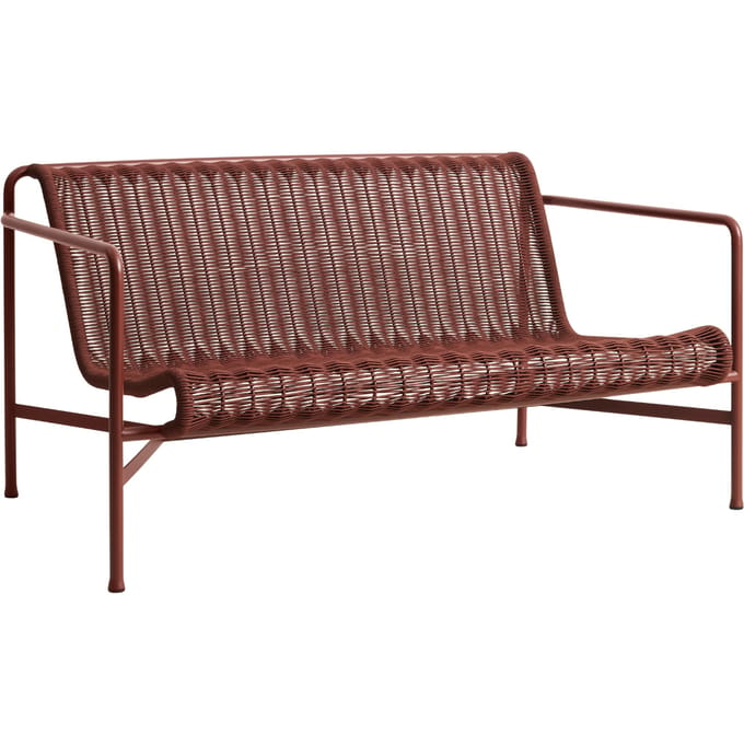 HAY Palissade Cord Loungebank - iron red