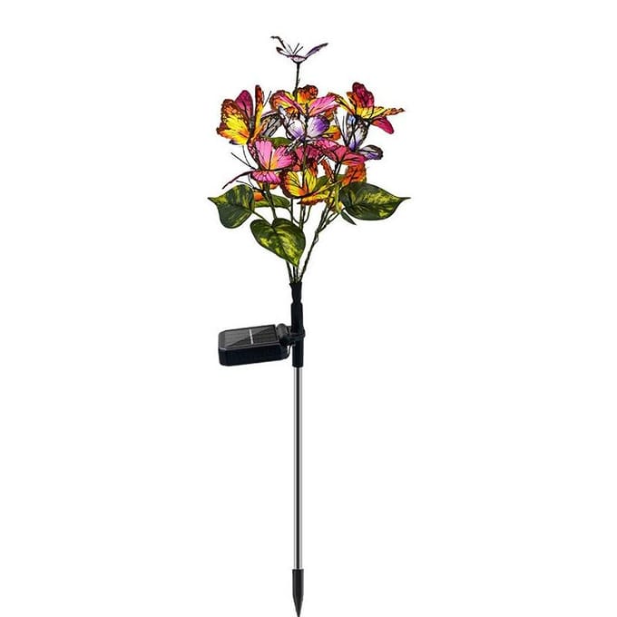 1 STKS Tuinlamp op Zonne-energie Buiten Waterdicht Decoratieve Zonnelamp black