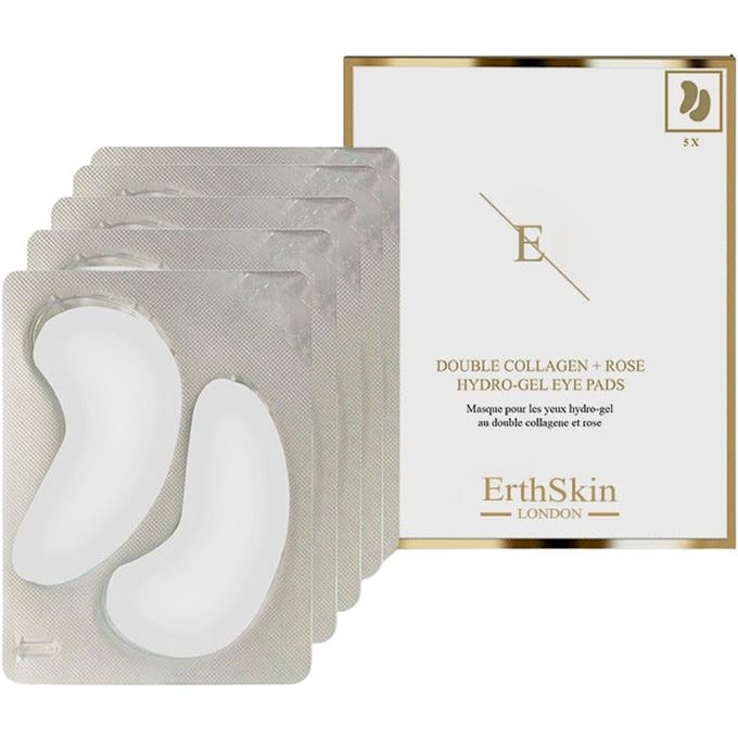 ErthSkin London Dubbel collageen + Rose Hydrogel oogkussentjes 200