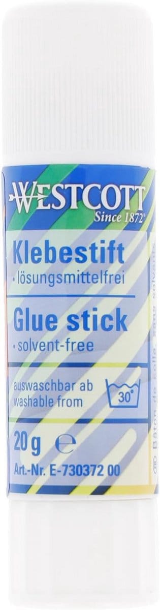 Kleefstift 20 g - Sterke en duurzame knutsellijm met transparante plakstrip