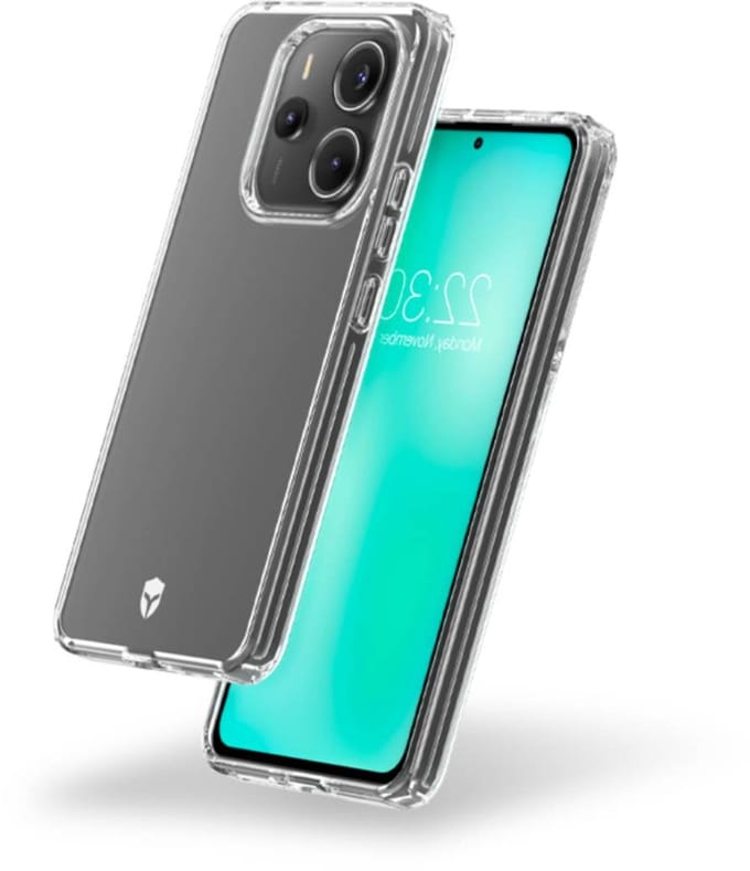 Force Case, Hoesje geschikt voor Redmi Note 14 4G - FEEL Versterkt 2m Tryax System met 3D Inserts, Transparant
