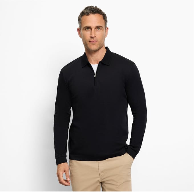 OLYMP Casual Jersey, Zwart