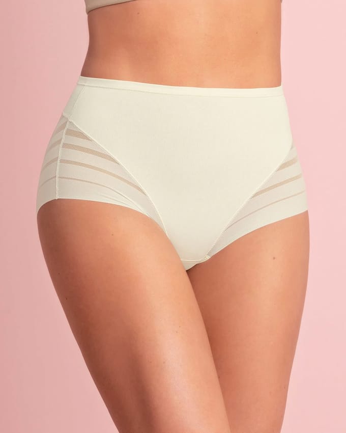 Lace Stripe Undetectable Slip | Off White