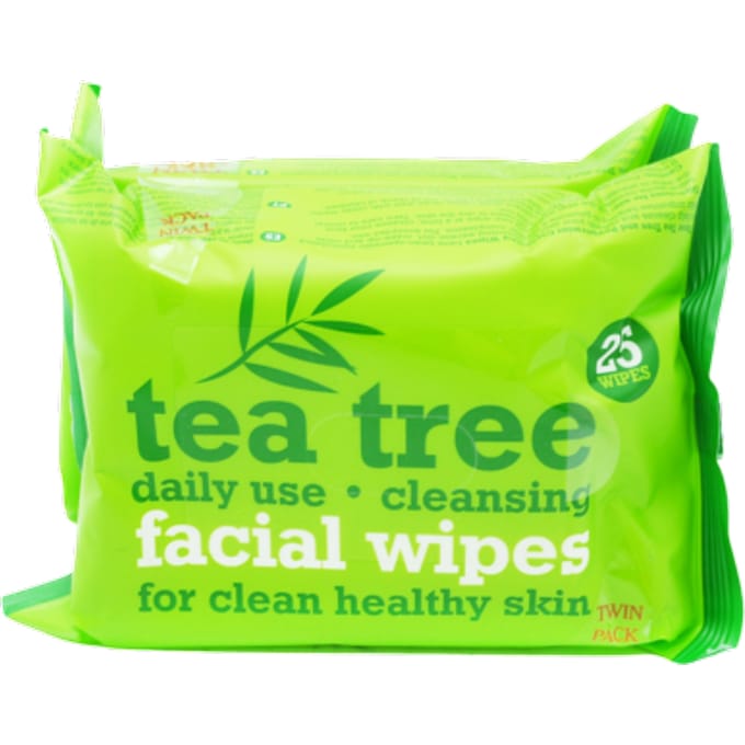 XBC Tea Tree Gezichtsdoekjes - 2x25 stuks