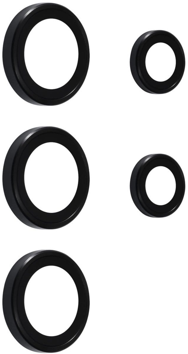 Camera lens Protector Geschikt voor: Samsung Galaxy S25 Ultra - screen protector - glas - bescherm je camera - beschermglas - Zwart