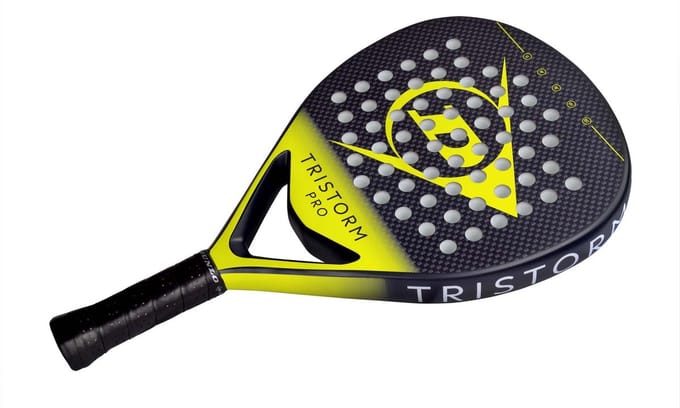 Dunlop d pdl tristorm pro padelracket heren zwart-geel