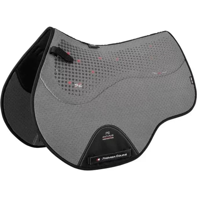 Premier Equine Cc Air-tech Anti-slip Jump Zadeldekje Grijs Full
