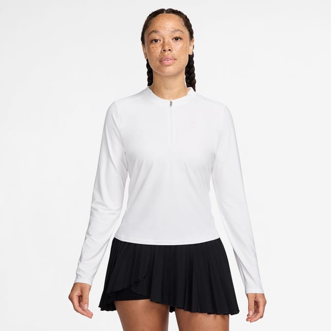 Nike Court Dri-Fit Advantage Longsleeve Dames-Wit,Wit