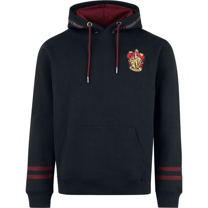 Harry Potter Trui met capuchon - Gryffindor - House Crest - M - voor Mannen - zwart