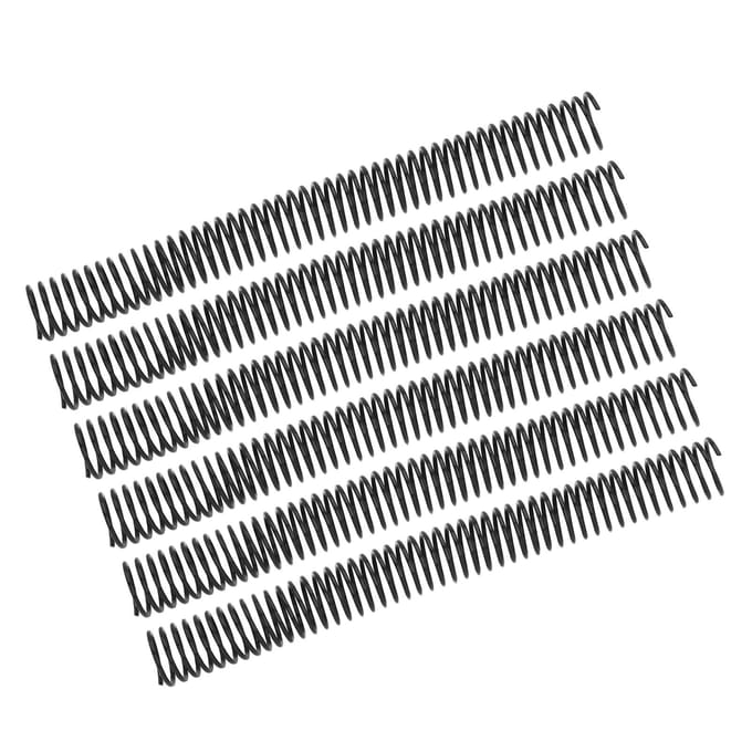 35 STUKS A4 Papier Bindspiralen 25,4 mm Diameter 48 Lussen 4:1 Pitch Plastic Spiraaldraad Ruggen 215 black