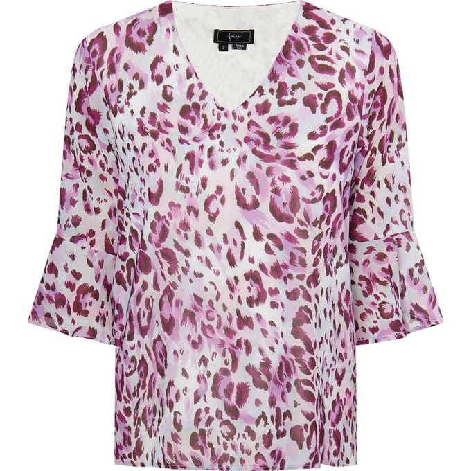 Faina Blouse shirt Dames Lila veelkleurig