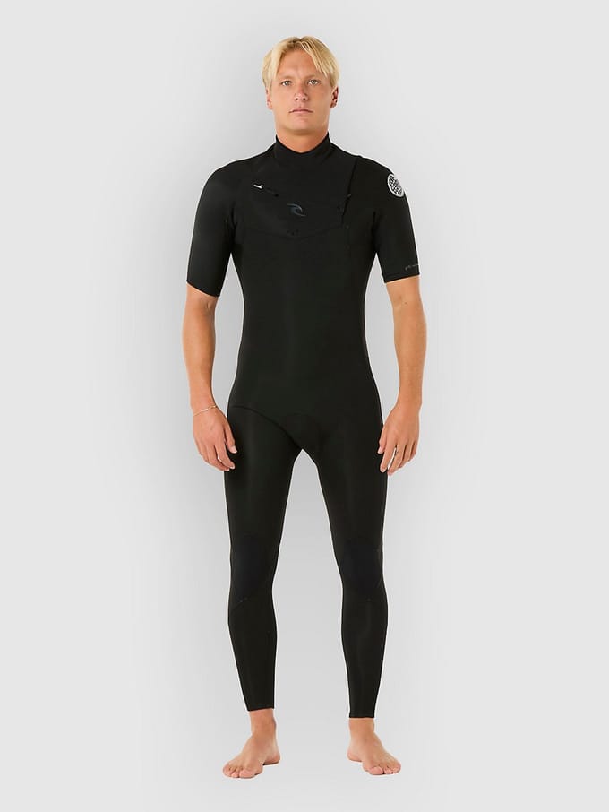 2025 Rip Curl Heren Dawn Patrol 2/2mm Korte Mouwen Borst Ritssluiting