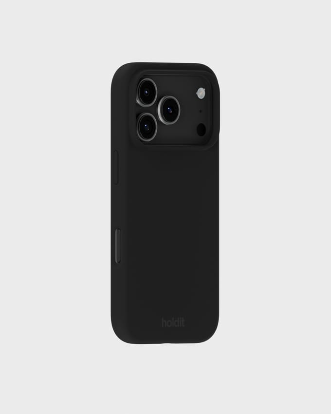 Holdit Silicone Case geschikt voor Apple iPhone 17 Pro - Zwart