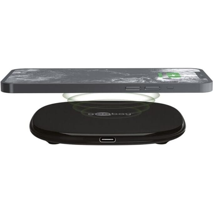 Goobay Draadloze snellader 15 W, Geschikt voor smartphones en toestellen met Qi-standaard