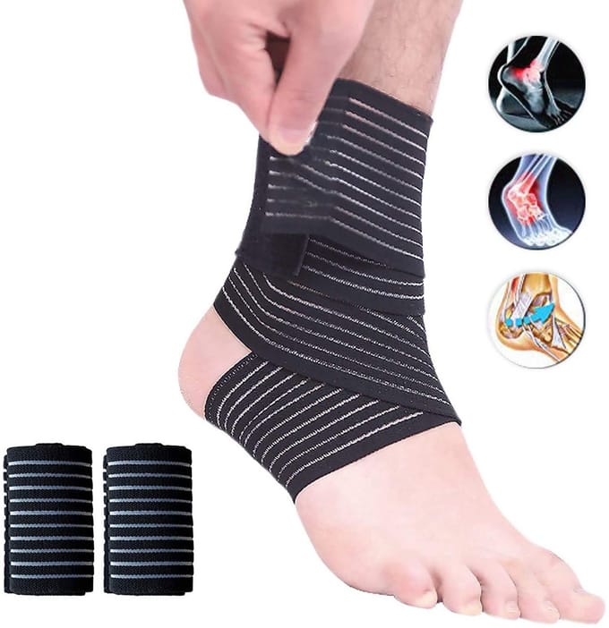Elastische Compressie Enkelsteun - Verstelbare Bandage voor Sport en Herstel