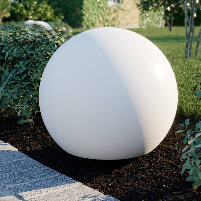 Nowodvorski Lighting Cumulus L lichtbol, Ø 60 cm, wit, kunststof, IP44, E27