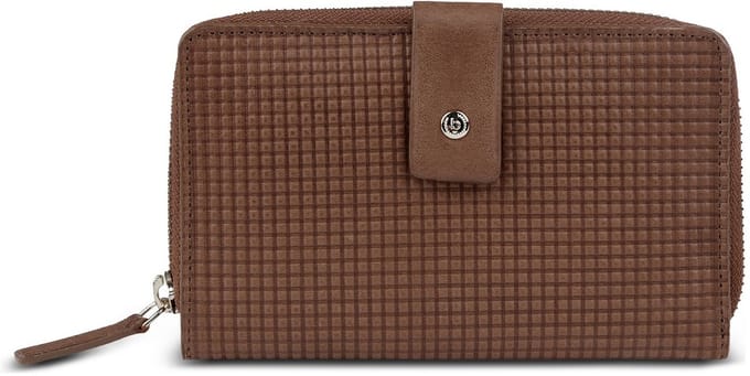 bugatti portemonnee Noemi Lady Zip Around Wallet Cognac bruine