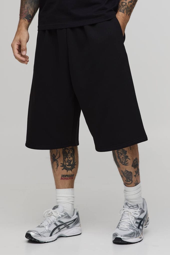 Essentiële Jersey Jort | Black | Size Medium
