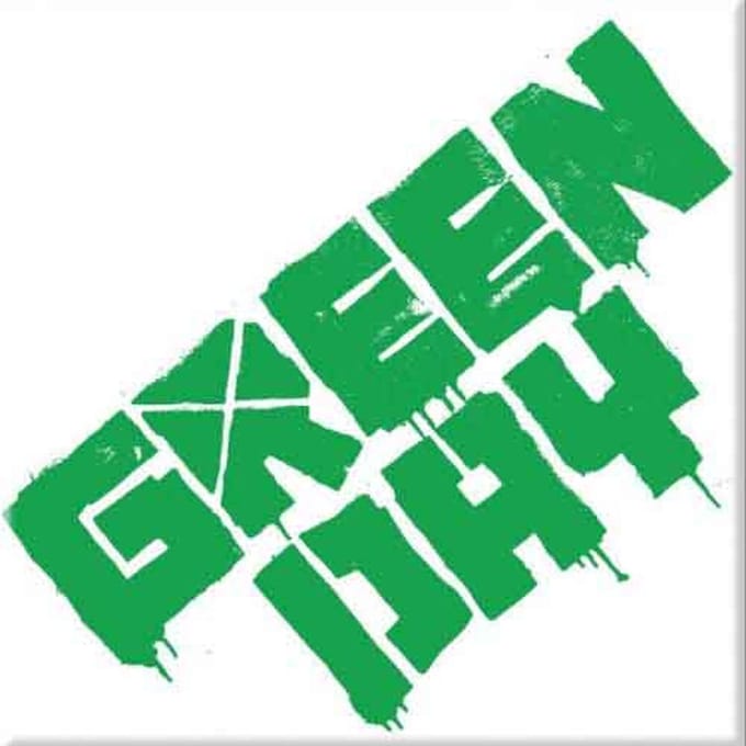 Green Day - Logo - Koelkast Magneet - 7.5 x 7.5 cm