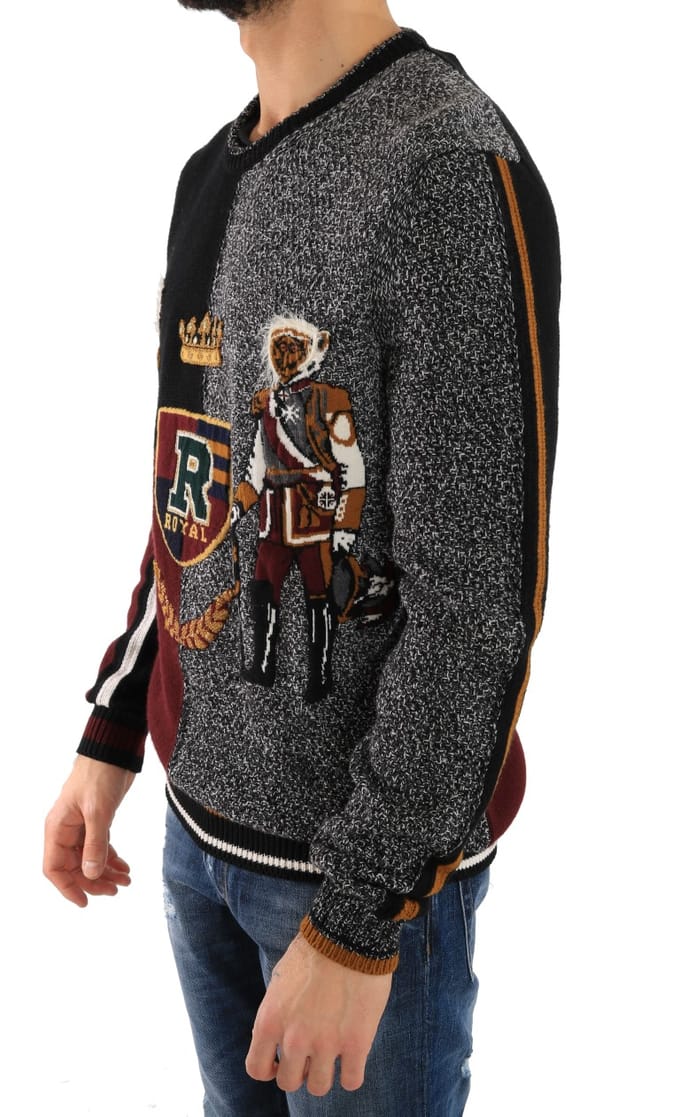 Dolce & Gabbana Multicolor Gebreide Kasjmier Wollen Trui
