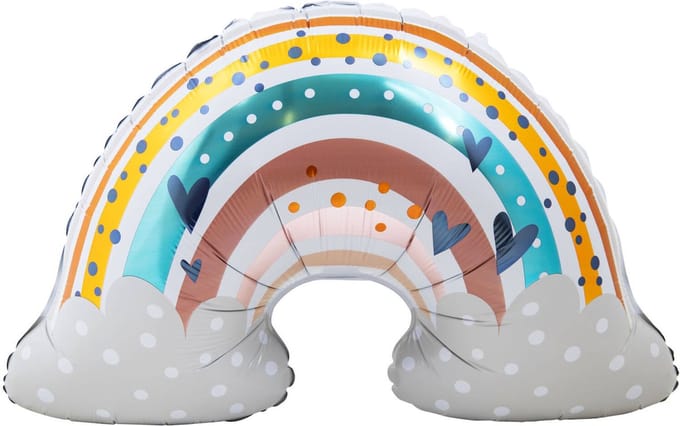 Folat - Folieballon pastel regenboog 68 x 42 cm