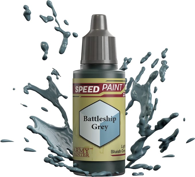 The Army Painter Speedpaint grijze miniatuurverf Battleship Grey 18ml.