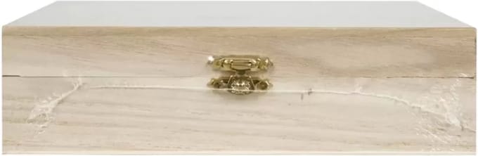 Graine Creative houten theedoos knutselset 20x20x5,7 cm decoratie.