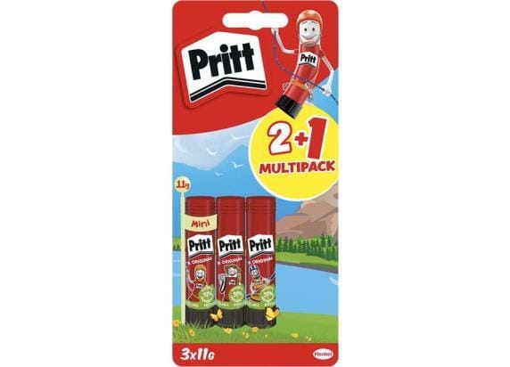 Pritt lijmstift 11g 2+1 GRATIS Kleefmaterialen