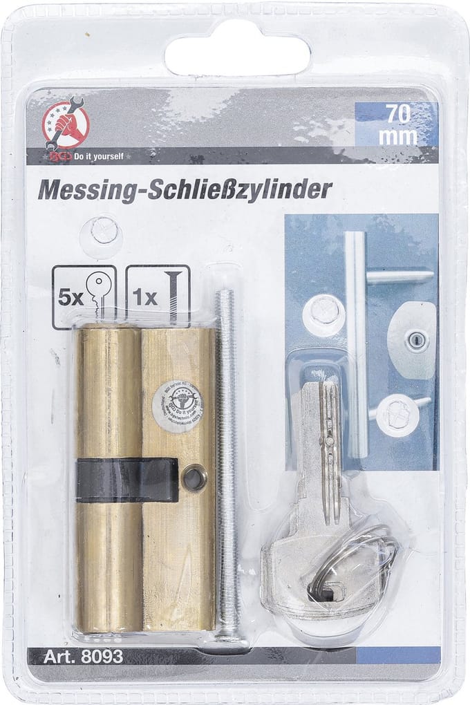 BGS Cilinderslot messing 70 mm