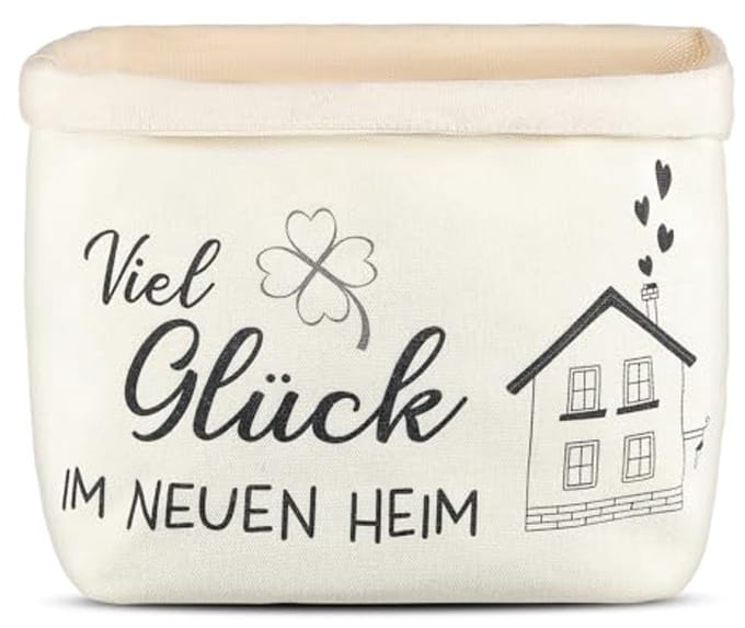 Broodmand voor huiswarming met gepersonaliseerde boodschap