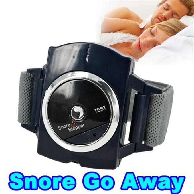 Bracelet Électronique Anti-Ronflement Professionnel Arrêt Automatique Solution de Guérison Garde de Nuit pour le Sommeil Biosenseur black