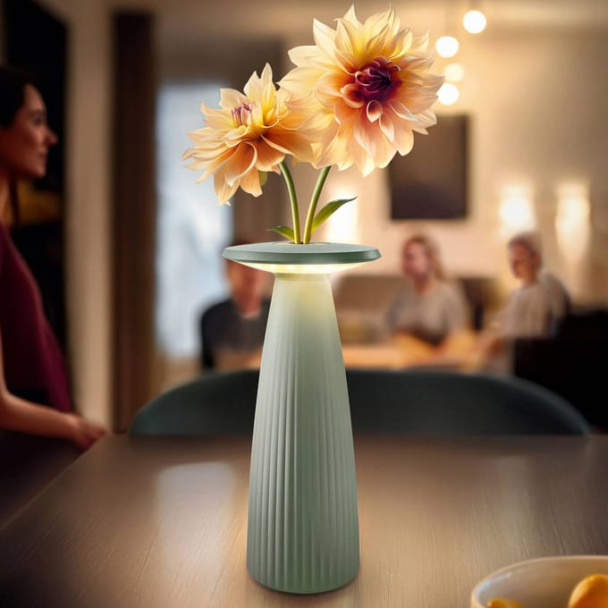 Sigor Nuflair LED tafellamp, groen, IP54, dimbaar, 24 cm