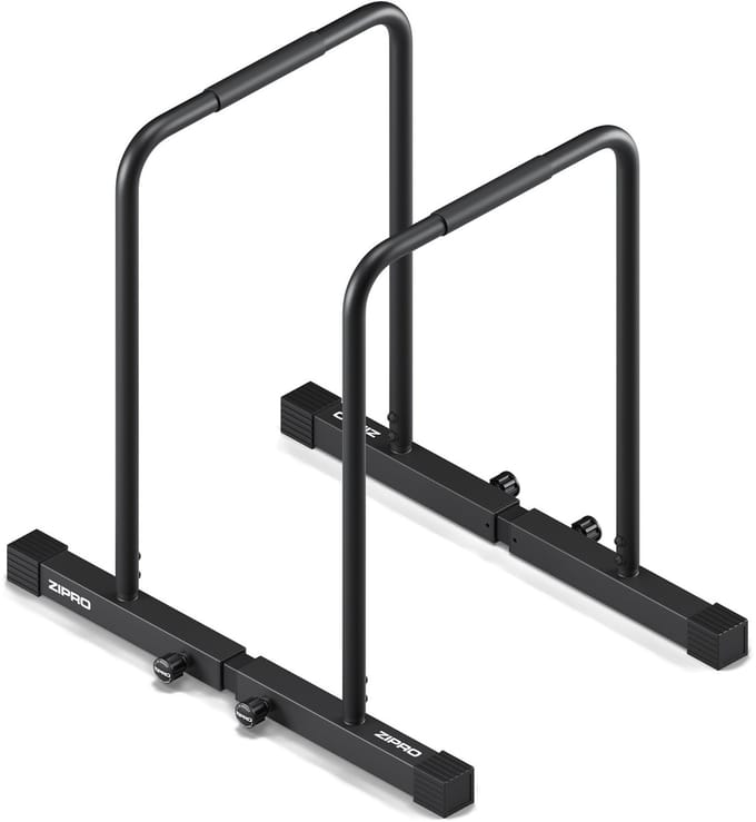 ZIPRO Deepdip - Dipstandaards - Max. 240 kg - Verstelbare hoogte en breedte - Calisthenics - Thuisgym prof. 50