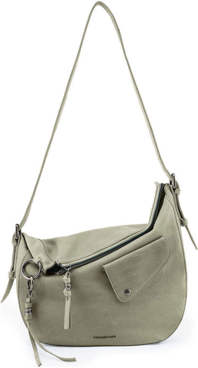 FREDsBRUDER Leren schoudertas My Forever Friend Shoulder Bag Leaf kaki