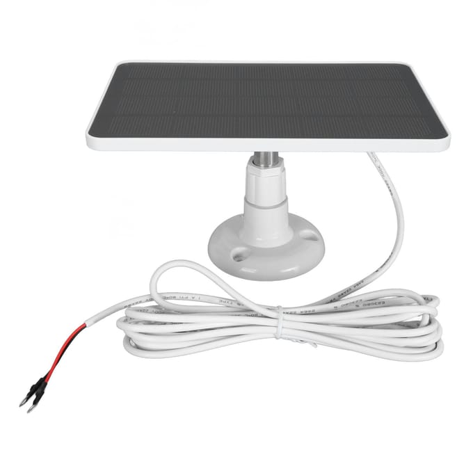 Chargeur de caméra à panneau solaire 10 W pour sonnette vidéo Chargeur de panneau solaire pour sonnette Caméra 2K pour vidéo 4 PlusCSP4W-O-B gray