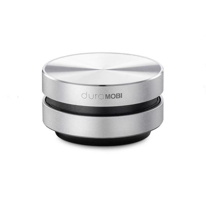 duraMOBI beengeleiding TWS stereo draadloze luidspreker Draagbare en compacte mini-klankkast met zilver