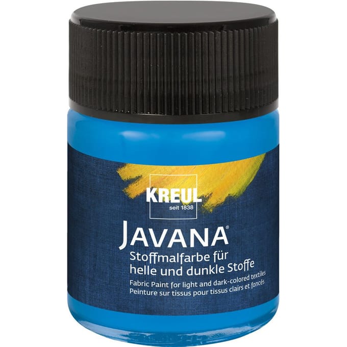 KREUL Javana Stoffenverf, 50 ml - Blauw