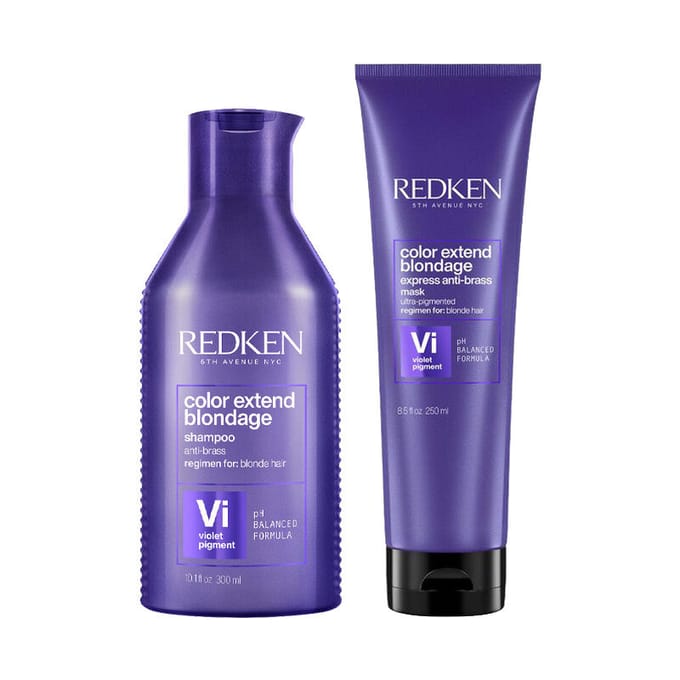 Redken Color Extend Blondage Shampoo 300ml + Express Anti-Brass Mask 250ml