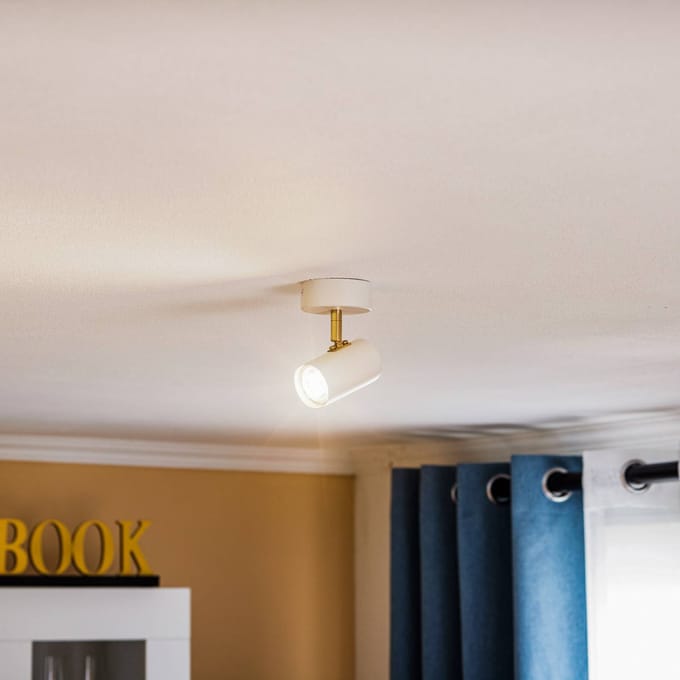 Argon Plafondspot Lund in wit, 1-lamp