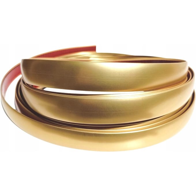Gouden Mat Strips 17 Mm Decoratief Flexibel Strips Goud Zelfklevend 5 Meter