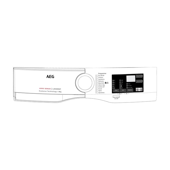 AEG controlepaneel, wit, AEG, EN 140205834017