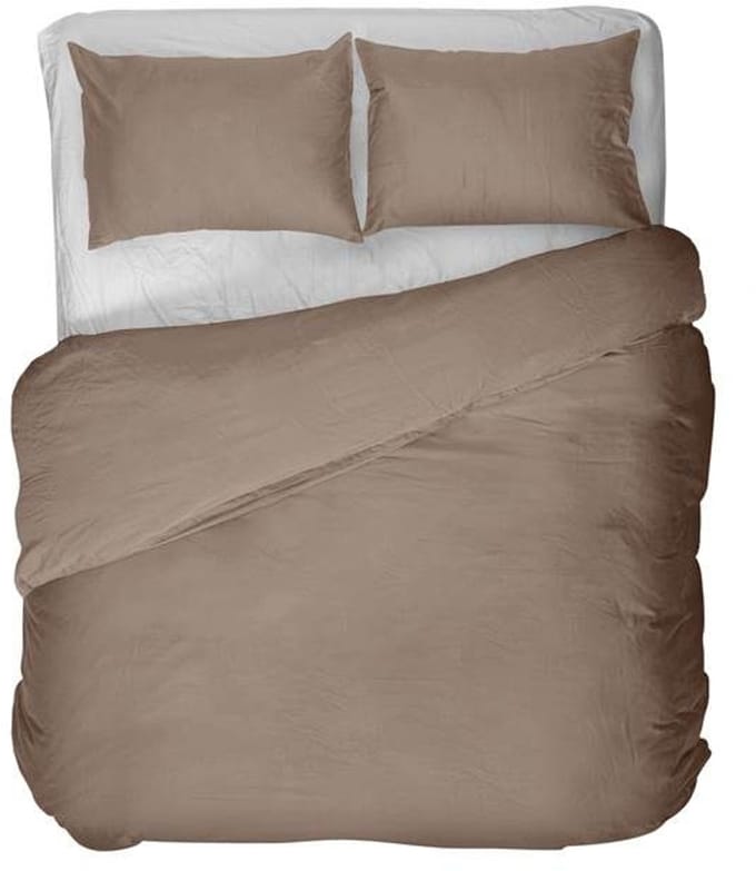 Kayori Esra Dekbedovertrek - Extra breed - 260x200/220 cm - Taupe