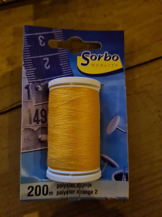 Sorbo 200m polyestergaren Oranje