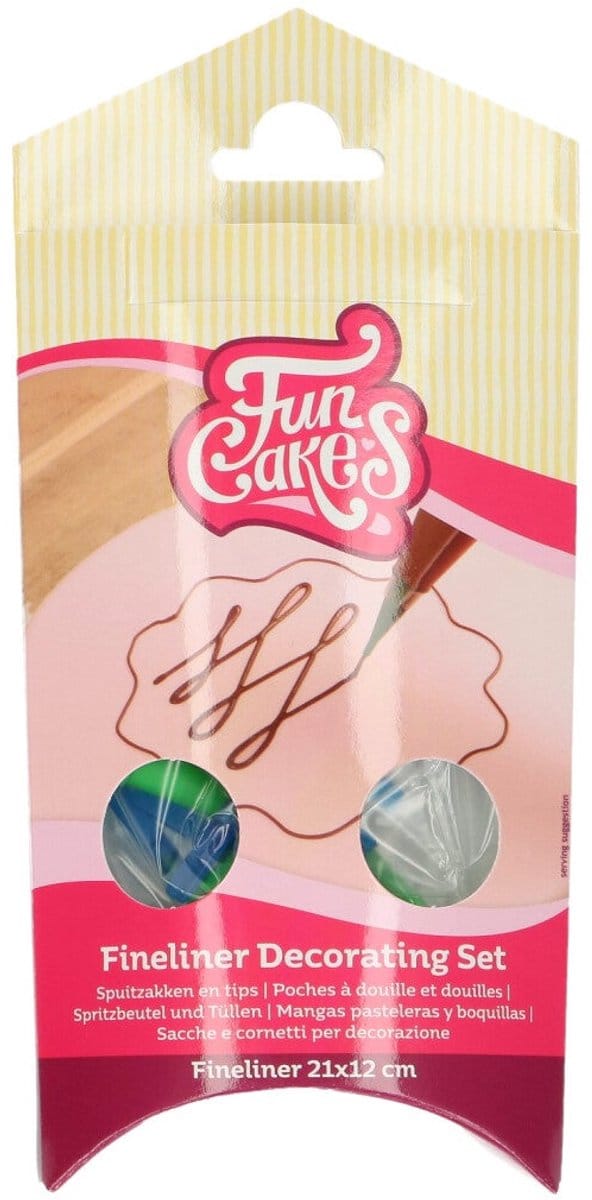 FunCakes Wegwerp Spuitzakken met Afsluitbare Spuitmondjes - Set/10