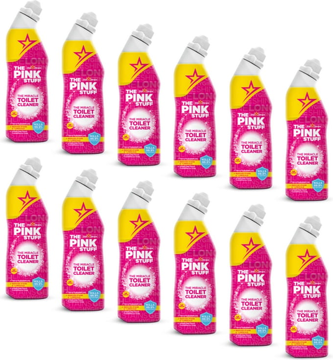 12x The Pink Stuff The Miracle Toiletreiniger 750 ml