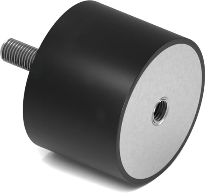 Rubbermagazijn - Trillingsdemper - Type B - 75x55mm - M12 - Set 5 stuks