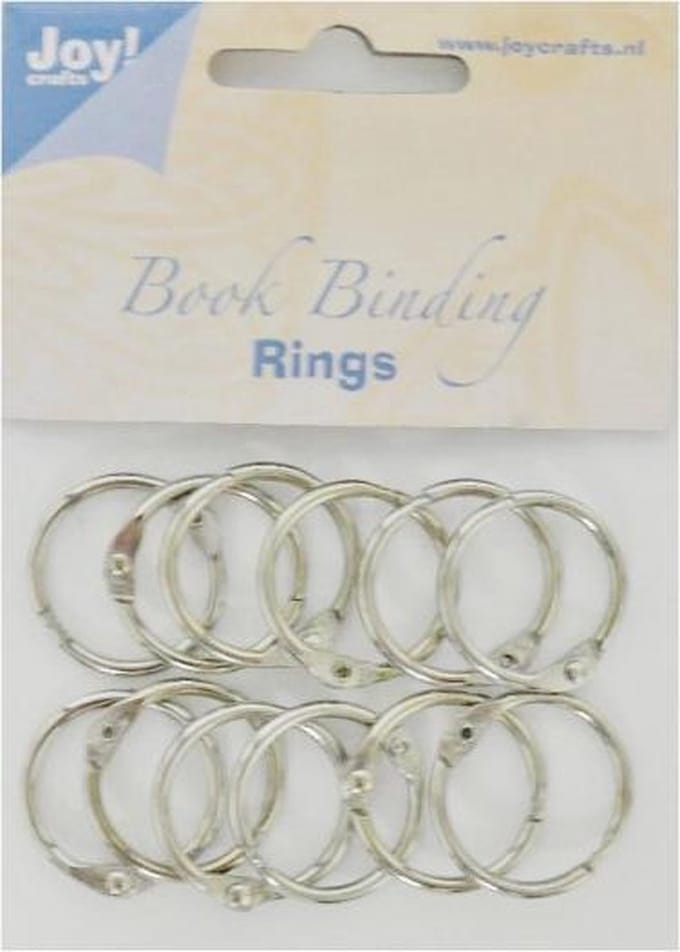 Joy!Crafts • Boekbinders ringen 25mm 12 stuks zilver