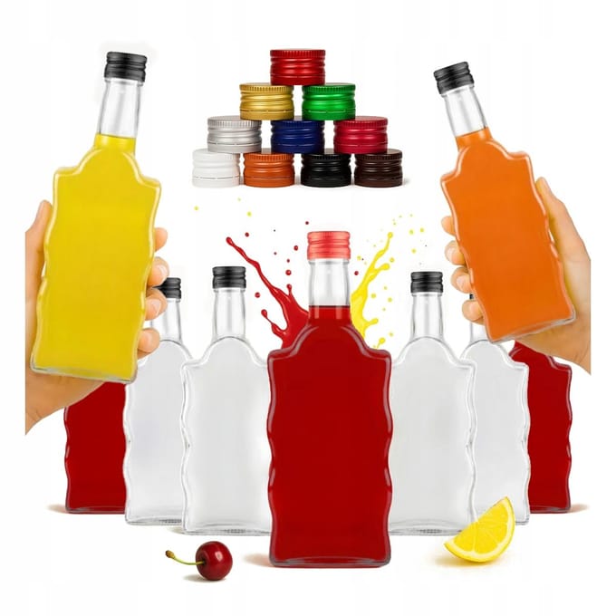 Bimberek Serie - Glazen Fles 500ml - Warta Fala - Inclusief Dop